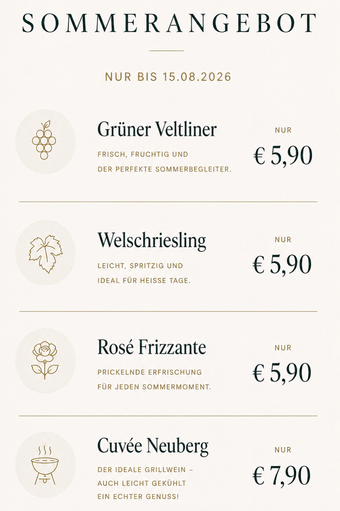 Weingut Hareter DY Sommerangebot